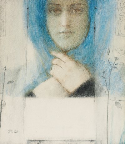 Clematis, ca 1914 av Fernand Khnopff