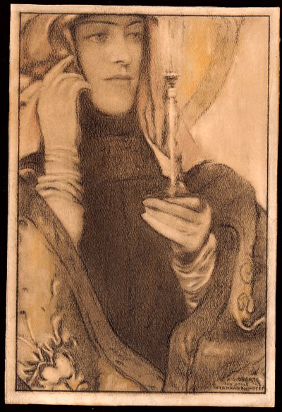Rökelse, 1917 av Fernand Khnopff