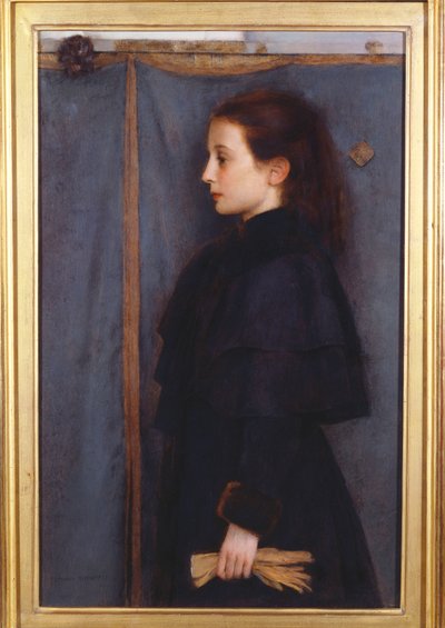 Porträtt av Jeanne de Bauer, 1890 av Fernand Khnopff