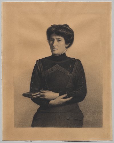 Porträtt av Madame Jules Ricard, född Augustine Bulteau av Fernand Khnopff