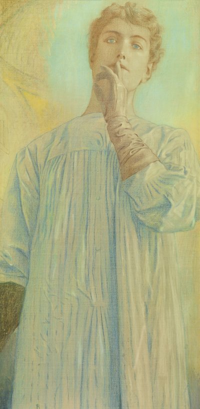 Tystnad, 1890. av Fernand Khnopff