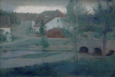 Ingången till byn, 1885. av Fernand Khnopff