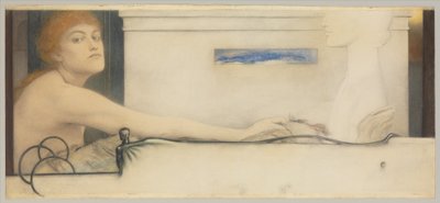 Erbjudandet, 1891 av Fernand Khnopff