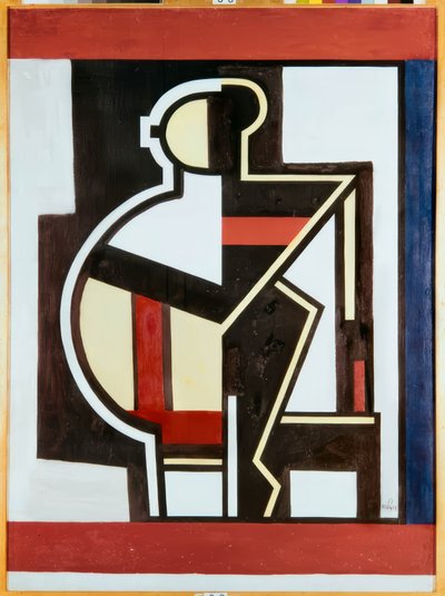 Abstrakt komposition av Fernand Leger