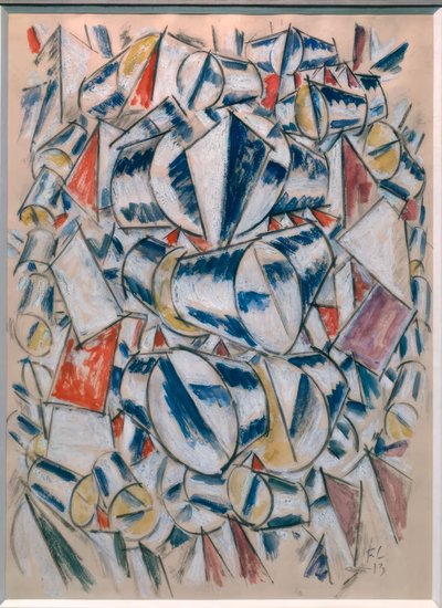 "Formkontrast" (Formenkontrast) av Fernand Leger