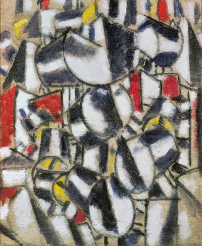 "Formkontrast" (Formenkontrast) av Fernand Leger