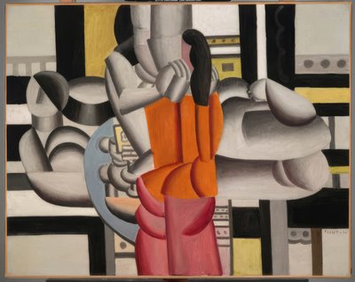 Tre kvinnor och stilleben (Dejeuner)  av Fernand Leger