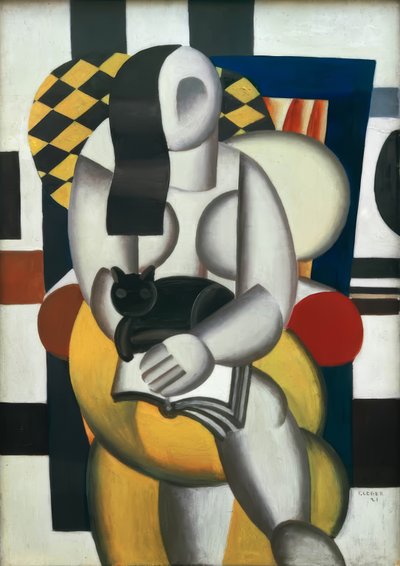 Kvinna med katt av Fernand Leger