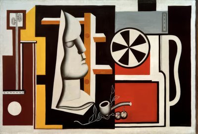 Stilleben med gipsmask av Fernand Leger