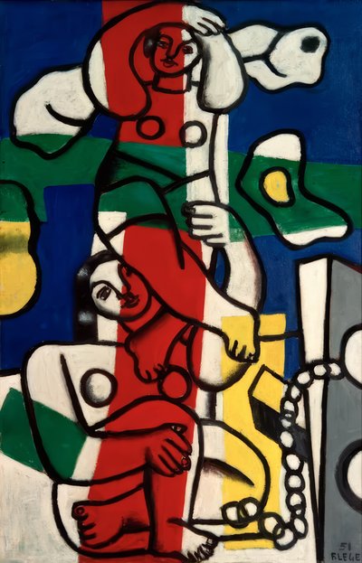 Flerfärgade akrobater av Fernand Leger