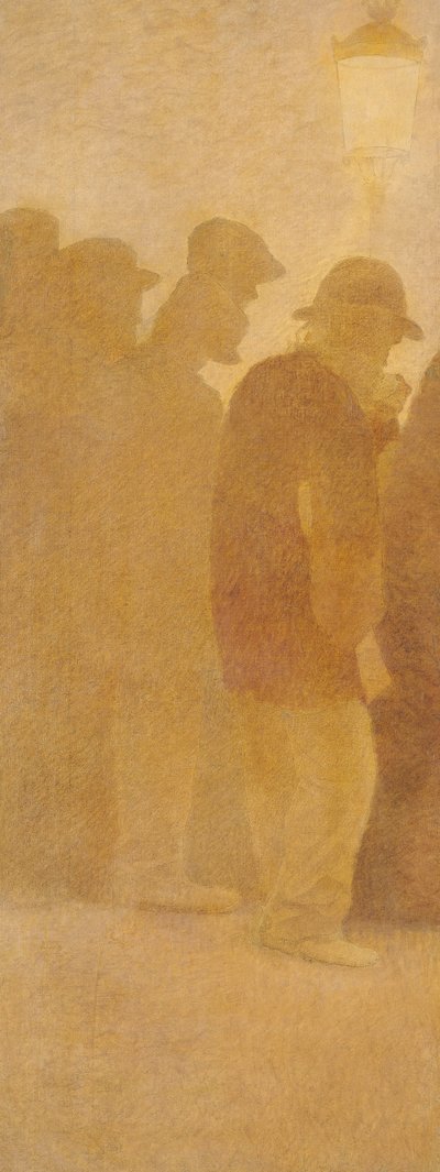 The Mouthful of Bread, Waiting in Line, studera för "Charity" av Fernand Pelez