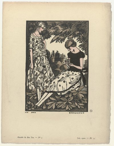 Gazette du Bon Ton, 1920 - nr 5, pl 34: Lite mycket av Fernand Siméon