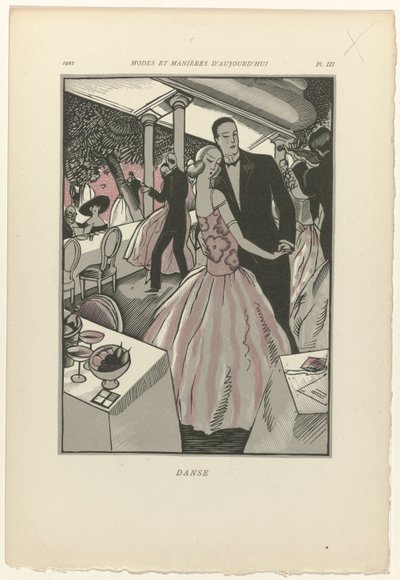 Dagens mode och uppförande, 1922, Pl. 3: Dans av Fernand Siméon