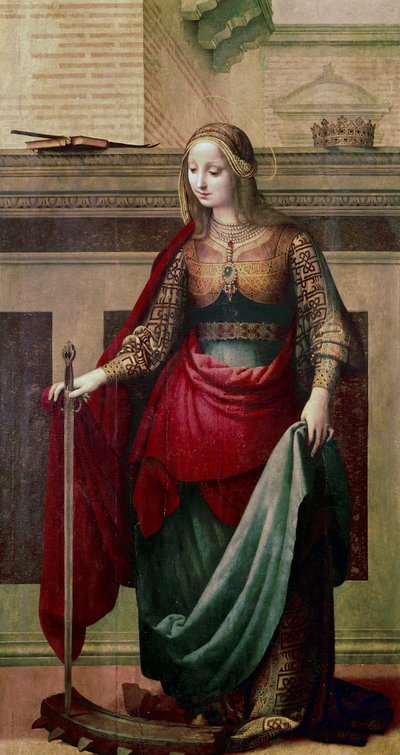 Den heliga Katarina av Alexandria av Fernando Yanez de Almedina