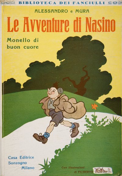 Framsidan av The Adventures of Nasino, Brat with a good heart av Alessandro e Mura, ca 1920 av Filiberto Scarpelli