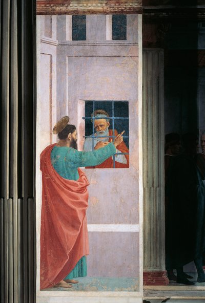 Sankt Paulus besöker Sankt Petrus i fängelse, av Filippino Lippi av Filippino Lippi