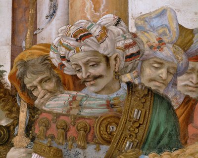 Sankt Filippos uppmanar ett monster att lämna Marstemplet i Hierapolis (målning) av Filippino Lippi