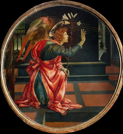 Bebådelsen, 1483 (olja på träpanel) av Filippino Lippi