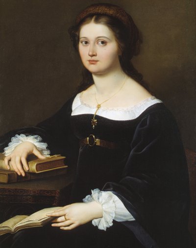 Porträtt av Costanza Monti Perticari, 1819-1821. av Filippo Agricola