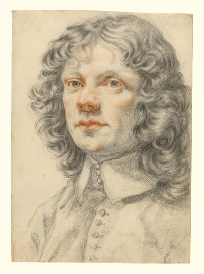Porträtt av en man (recto); Porträtt av en man (oavsiktlig offset) (verso) av Filippo Baldinucci