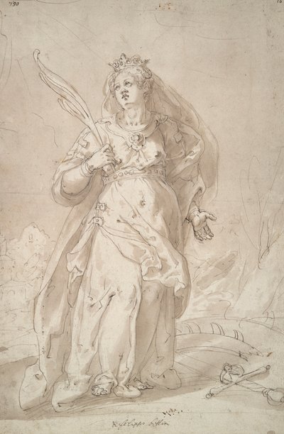 Den heliga Katarina av Alexandria av Filippo Bellini