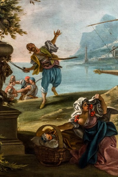 Piratattack, ca 1735/40 (Olja på duk) av Filippo Falciatore