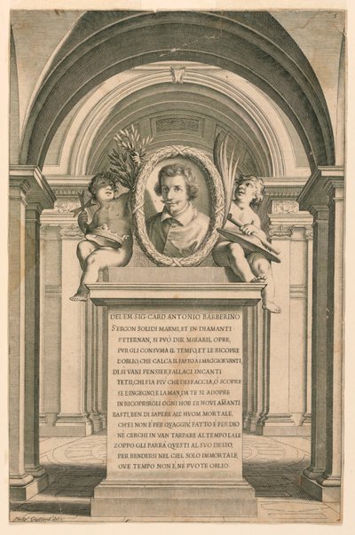 Porträtt av kardinal Antonio Barberino av Filippo Gagliardi