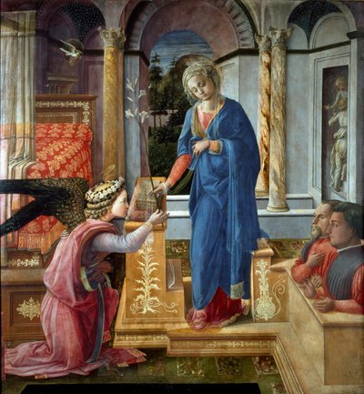 Bebådelsemålning av Filippo Lippi (ca 1406-1469) Rom Barberini Gallery av Filippo Lippi