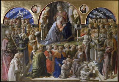 Jungfruns kröning (1441-1447, tempera på trä) av Filippo Lippi