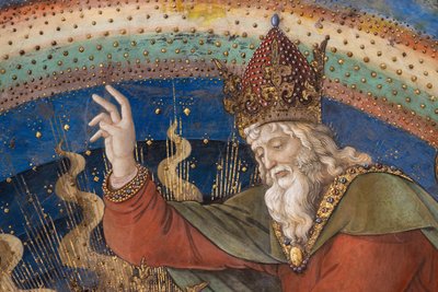 Gud, detalj av Marias kröning av Filippo Lippi