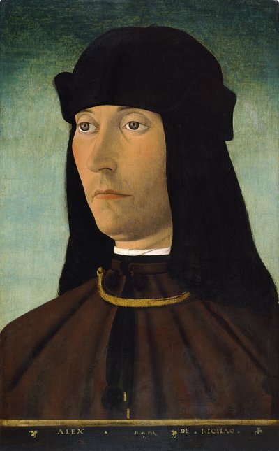 Porträtt av Alessandro de Richao av Filippo Mazzola