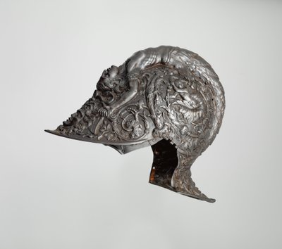Burgonet, 1543 (stål, guld, textil) av Filippo Negroli