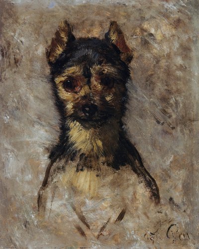 Hundens huvud av Filippo Palizzi