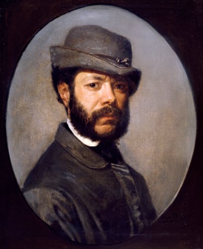 Självporträtt av Filippo Palizzi (1818-1899) (olja på duk) av Filippo Palizzi