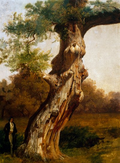 Trädet (olja på duk) av Filippo Palizzi