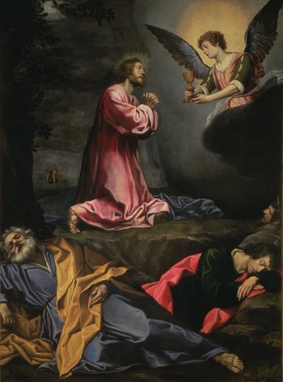 Kristus i Getsemane trädgård av Filippo Tarchiani