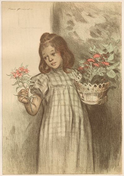 Bouquetière, publicerad 1899. av Firmin Bouisset