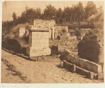 Tombs gata, Pompeji av Firmin Eugène Le Dien