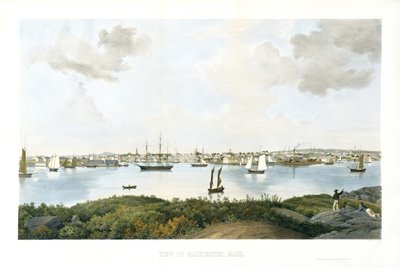View of Gloucester, Mass., ca. 1856 (kromolitografi) av Fitz Henry (attr.to) Lane