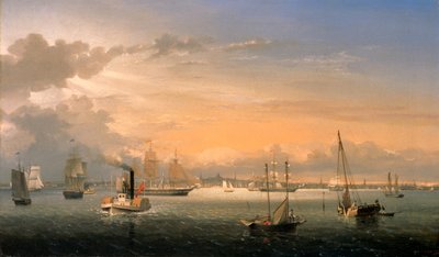 Bostons hamn av Fitz Henry Lane