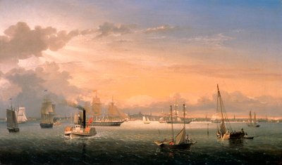 Bostons hamn av Fitz Henry Lane
