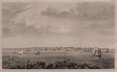 Castine, från Hospital Island av Fitz Henry Lane