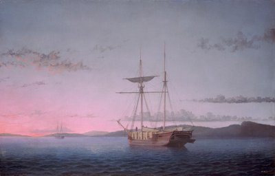 Lumber Schooners på kvällen på Penobscot Bay av Fitz Henry Lane