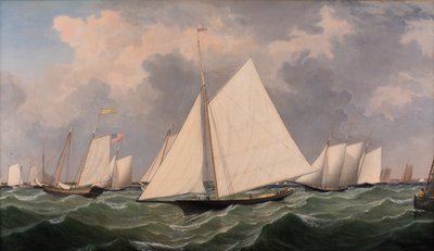 New York Yacht Club Regatta, 1856 av Fitz Henry Lane