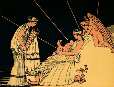 Phoebus födelsedagspresenter, 1880 av Flaxman