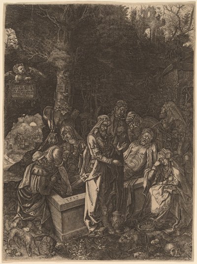Gravläggningen av Flemish 17th Century, style of Albrecht Dürer