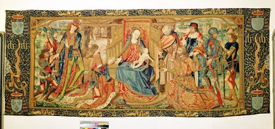 Tillbedjan av Magi, 1400-1500-talet av Flemish School