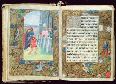 Kristus anklagade, miniatyr från Staffords bönbok av Flemish School