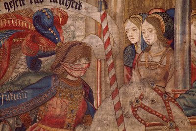 flamländsk gobeläng. Tidens triumf (De triomf van de Tijd, El triunfo del Tiempo). Ull och siden. 347x342 cm. Privat samling. Ca 1504. Detalj. av Flemish School