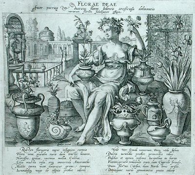 Flora (gravyr) av Flemish School